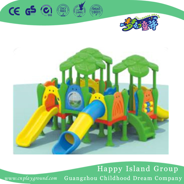 Outdoor Helle Farbe Kinder kleiner Rutsche Spielplatz (WZY-418B))