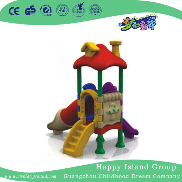 Kinder im Freien Plastik spielt kleinen Dia-Spielplatz für Verkauf (WZY-473-38)