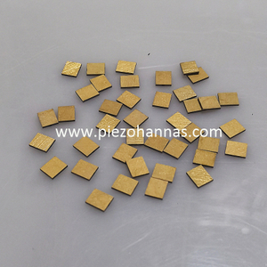 Placas de cizallamiento de cerámica piezoeléctrica de chapado en oro personalizado