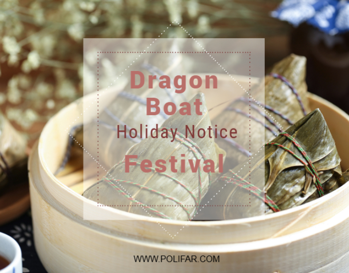 Aviso de vacaciones del festival de dragón en barco