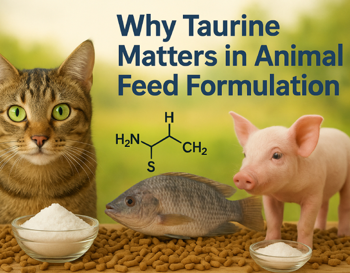 Por qué la taurina importa en la formulación de alimentos animales