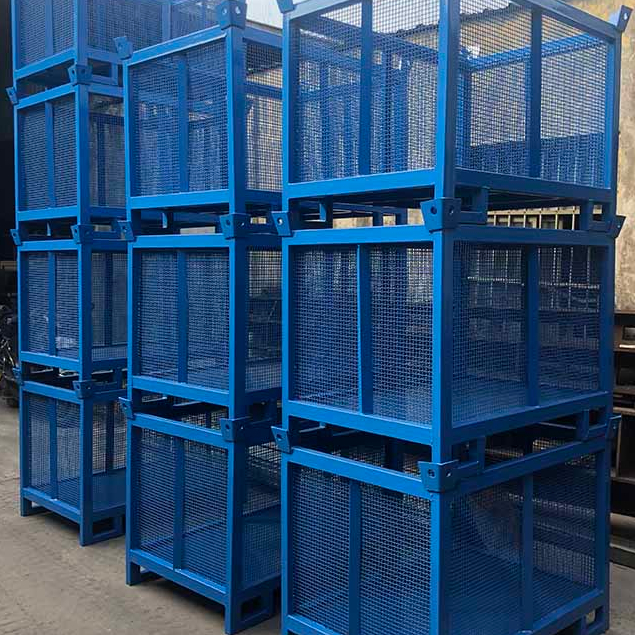 脚手架配件存储涂漆的钢托盘