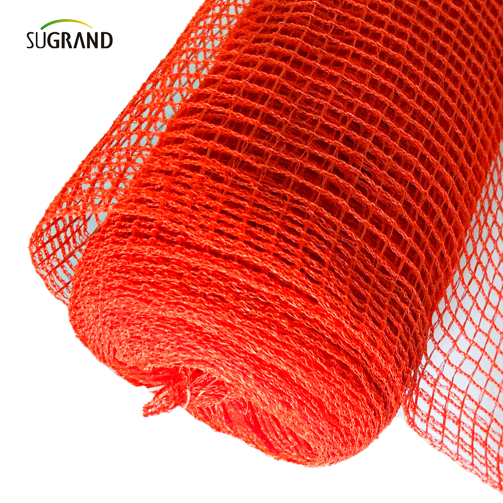 Material de HDPE Andamio naranja Red de seguridad Red de malla de advertencia