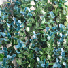 Hojas decorativas del verde de la pantalla de la cerca de la hoja de la hiedra artificial de encargo Faux Leaves 