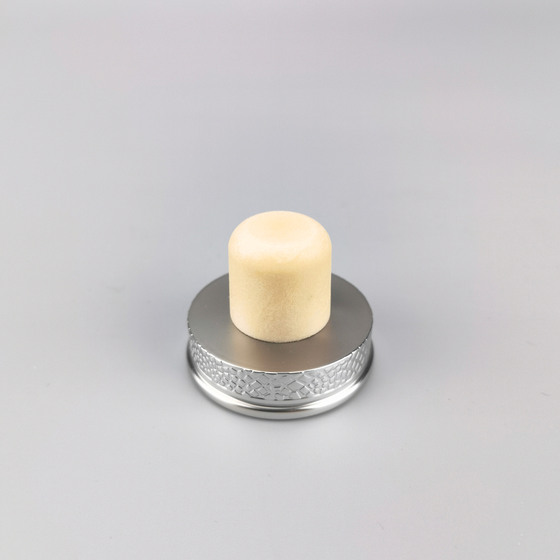 Wooden Cork with Metal Cap for Packing Glass Bottle 