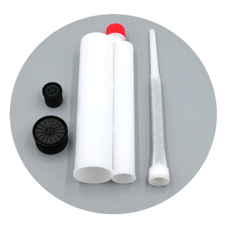 390ml 3# 3:1 AB Dual Glue Cartridge PP Two Component Dispenser Tube with Mixing Tube Mixing Syringe