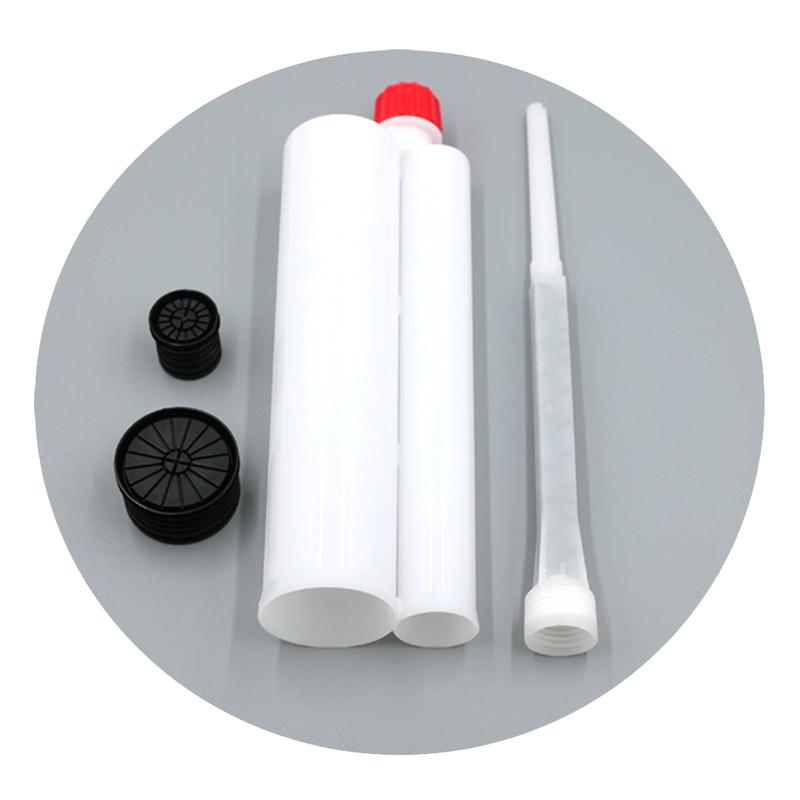 390ml 3# 3:1 AB Dual Glue Cartridge PP Two Component Dispenser Tube with Mixing Tube Mixing Syringe