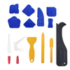 15 Pcs Silicone Sealant Finishing Tool Grout Scraper with Caulk Caps/Remover/ Nozzle Applicator
