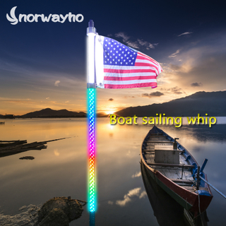 Dream Color Lighted LED whips for Boat