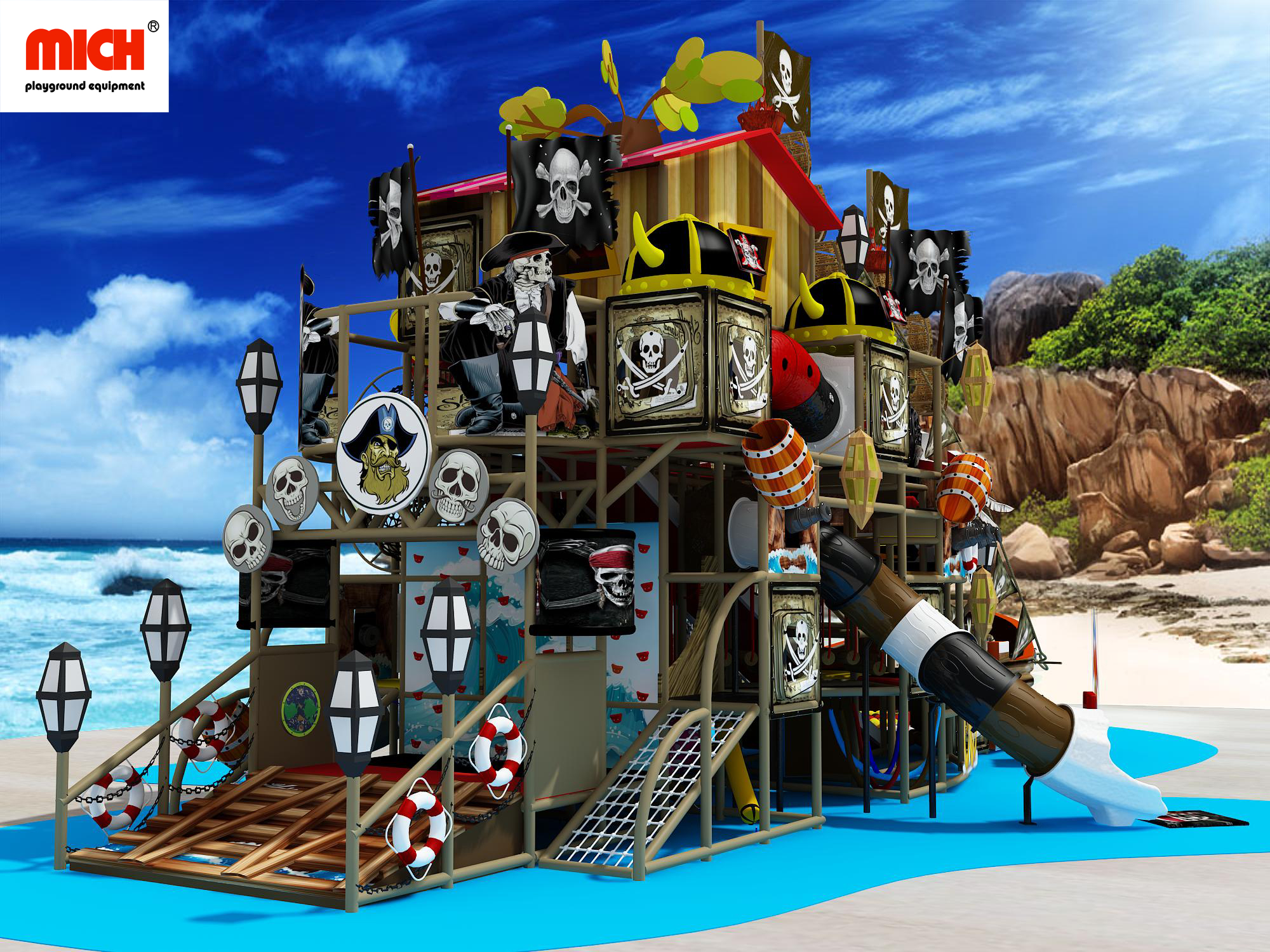 Commercial Pirate Themed Custom Kids Club