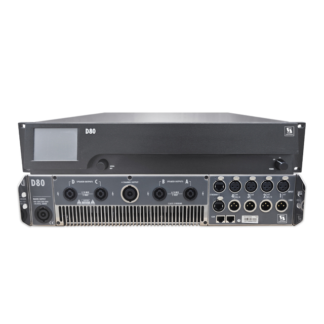 D80 16000W High Power Class DSP 4 Канал усилитель мощности для линейного динамика