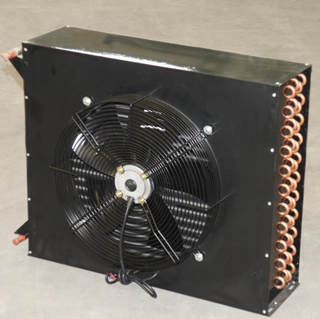 Condensador evaporador de aleta de alumínio com tubo de cobre resfriado a ar
