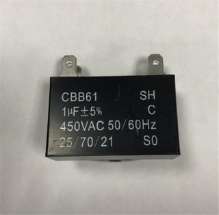 Condensateur de démarrage CBB61 pour moteur à courant alternatif