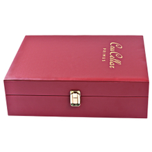 2021 hot sale Wine Box in Vegan Faux Leather with Set for 2 bottles, metal clasp, Best Gift for wine box