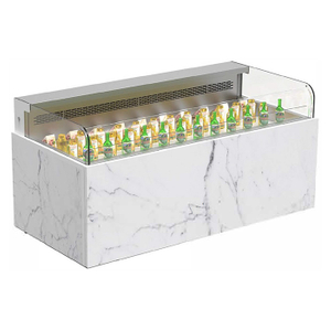 Energy Efficient Refrigerated Serve over Counter with Curved Glass Door