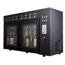 Dispensador de vino con venta de monedas SC-8T | Sistema de conservación de vino de argón/nitrógeno para 8 botellas