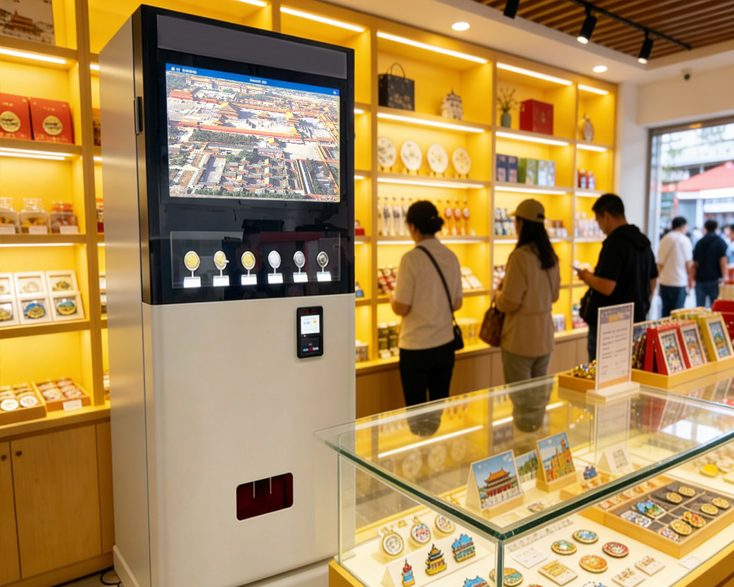 Máquina-expendedora-de-insignias-de-recuerdos-con-personalizado