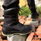 New style safety toe men work sneaker high boots with steel insert plate Safety Protection Labor Shoes