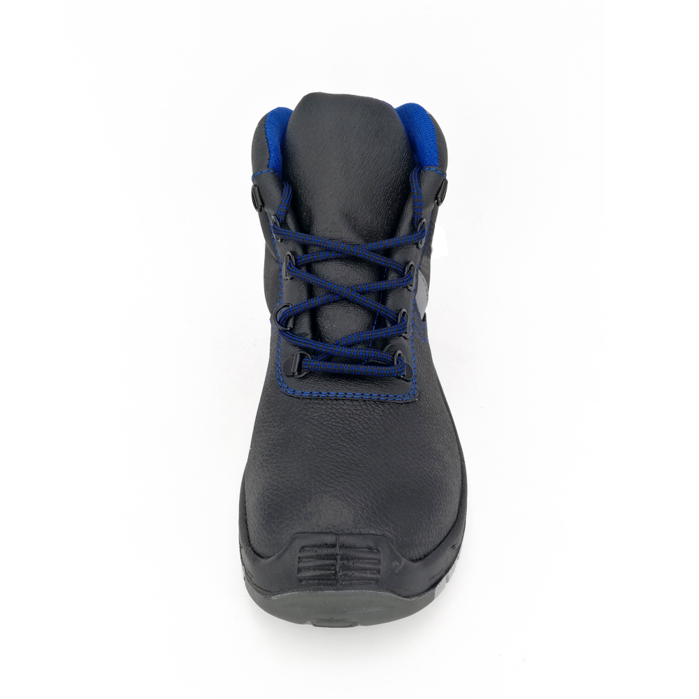 S3 labor protection anti-smash safety work black embossed split leather safety shoes PGPOM2102608-Port Moresby-MARIANA