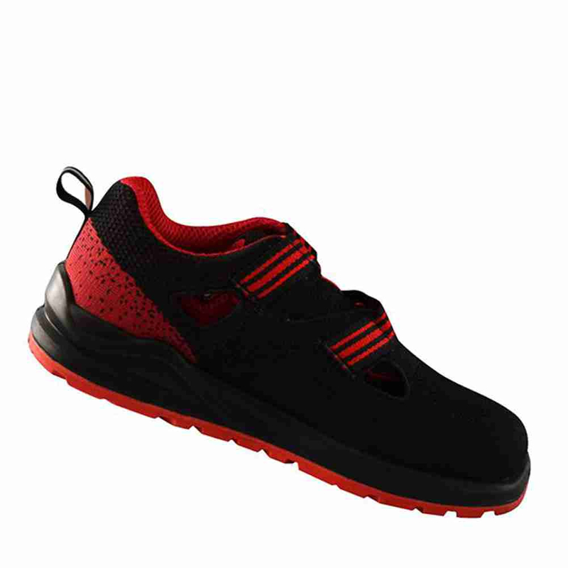 good quality pu injection low cut steel toe red color tongue safety shoes labor insurance trabajo zapato