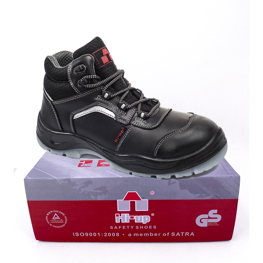 Hot resistance anti slip sole OEM China safety shoes engineer industry genuine leather steel toe safety shoes