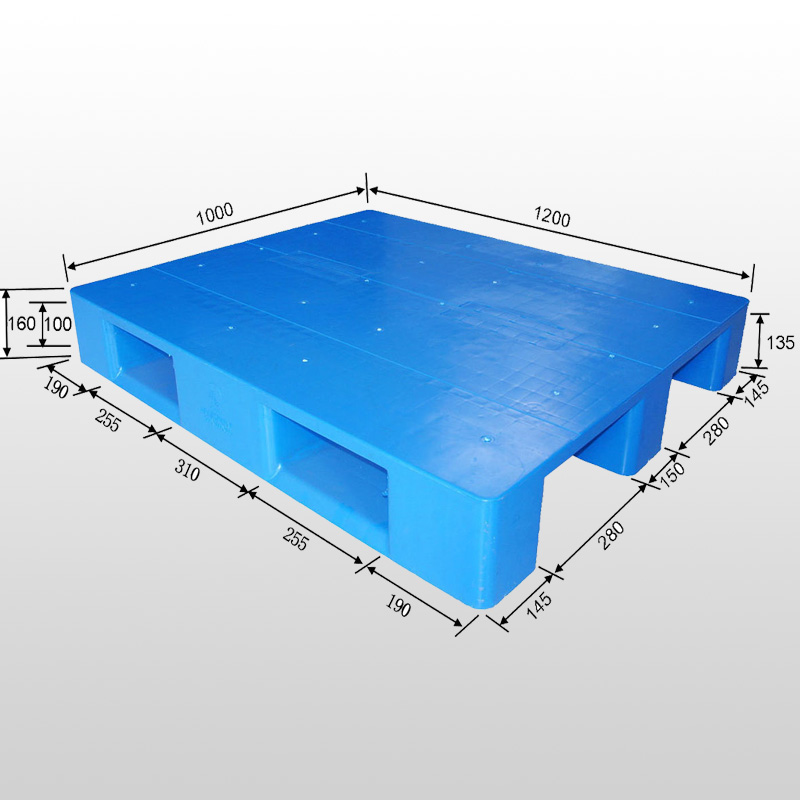 Plataforma de plástico con 3 Runner, cubierta cerrada