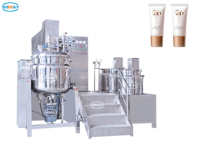 M&aacute;quina mezcladora para la fabricaci&oacute;n de protectores solares industriales