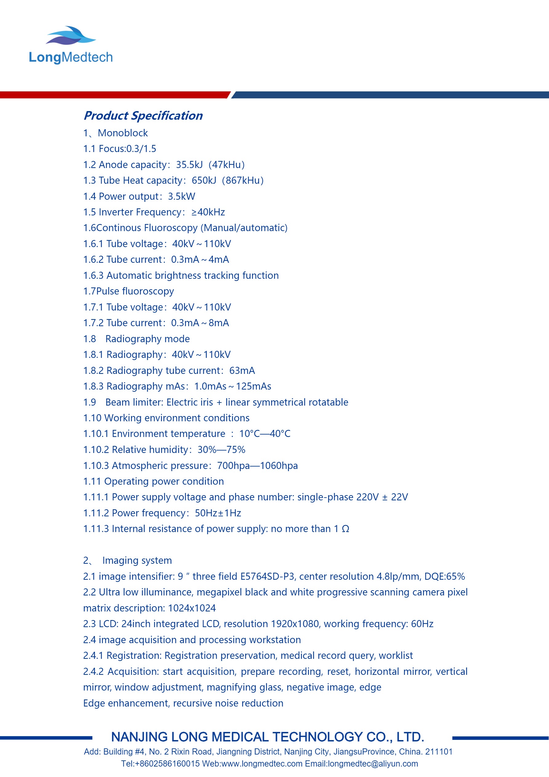 Sistema de brazo en C digital m&oacute;vil de alta frecuencia LXR16A-4