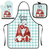 Fashion Kitchen Apron Oven Mittens Set