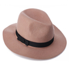Wide brim wool fedora hat