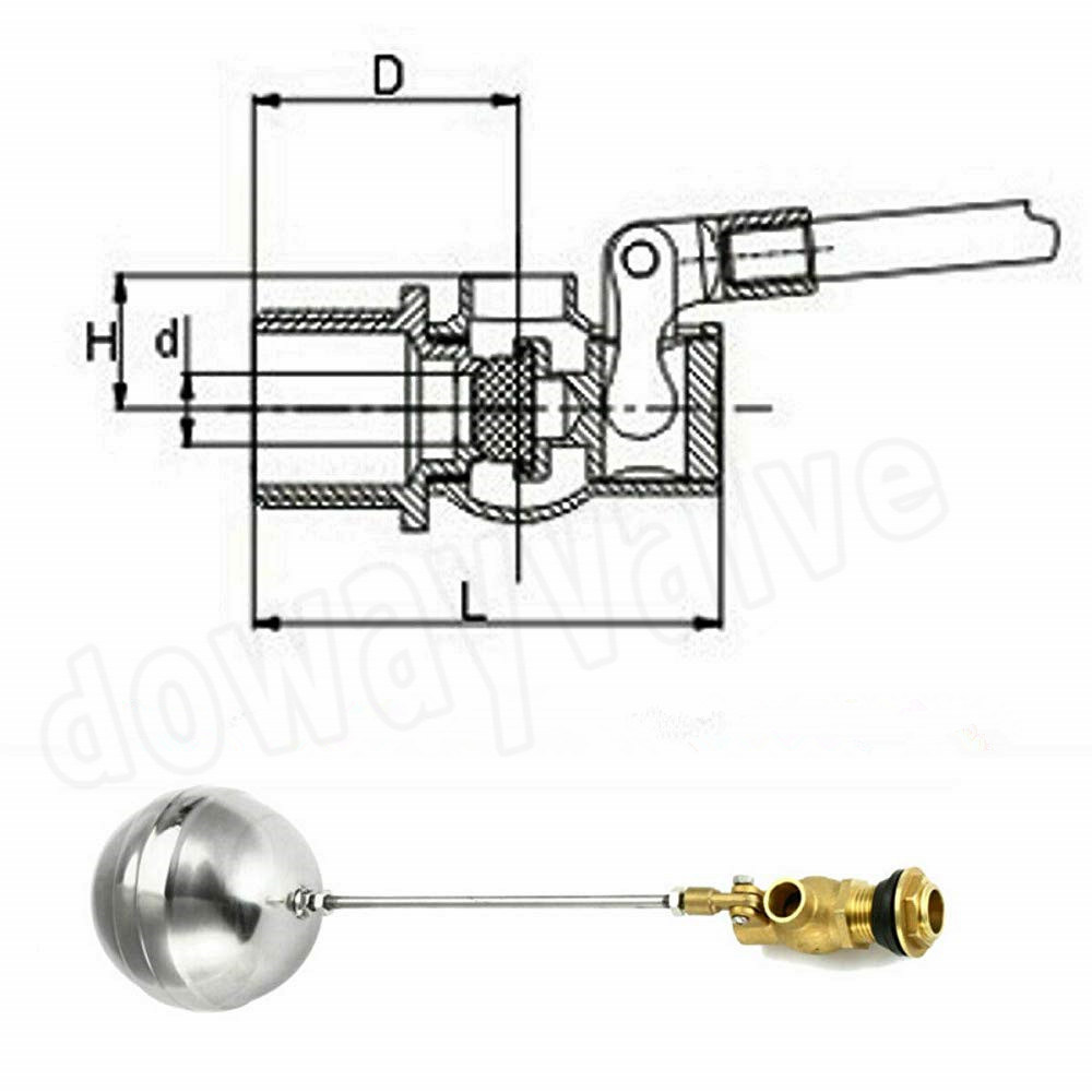 La Chine Usine Meilleure vente de la vanne &agrave; bille flottante en laiton