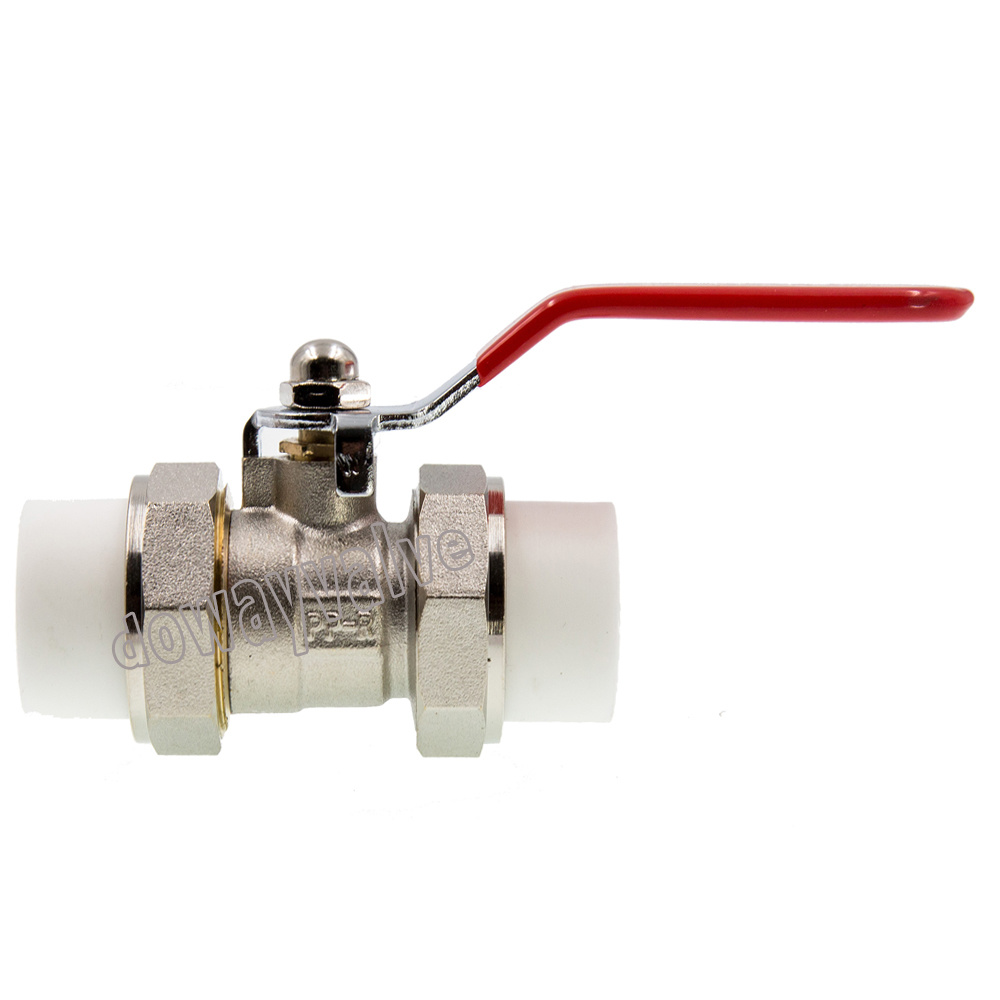 Pn15 Light Design PPR Ball Valve avec poign&eacute;e de niveau