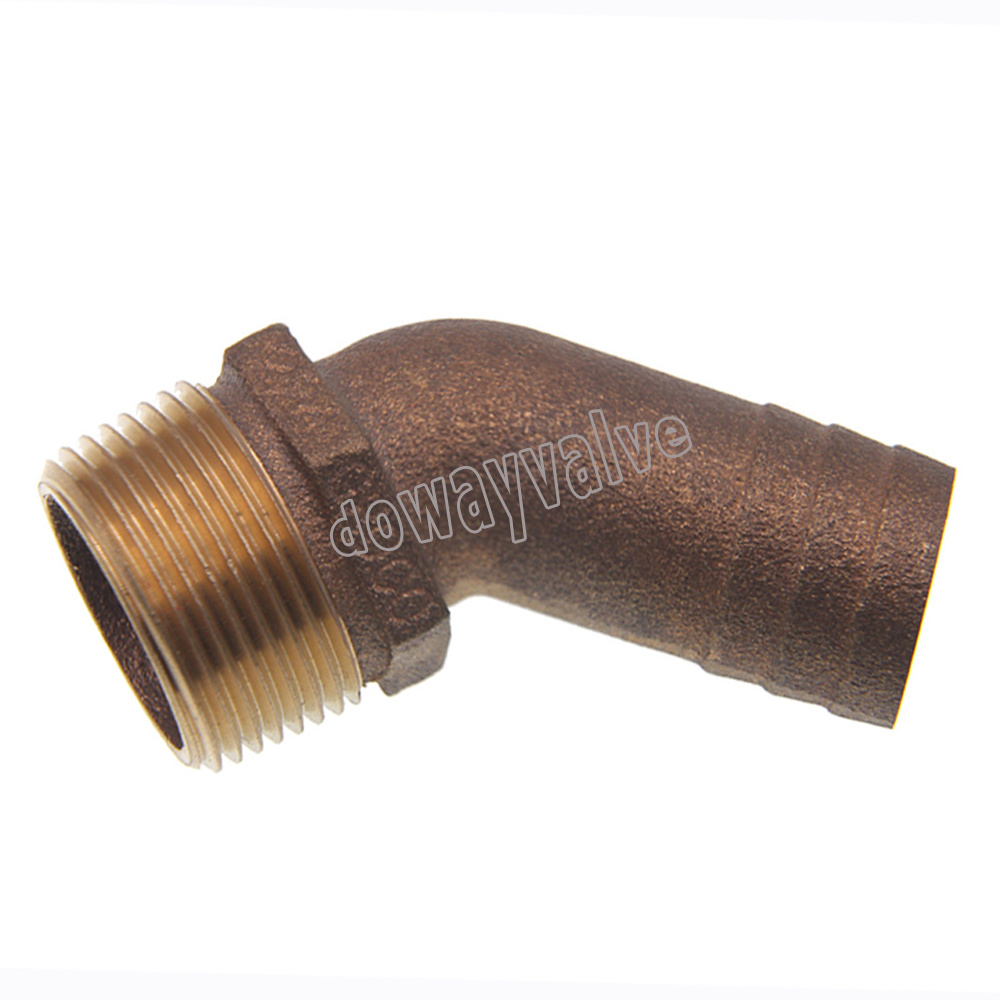 C83600 Coude 45 degr&eacute;s en bronze coul&eacute;