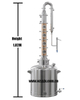 26 Gallon Copper 4" Diameter Home Distilling 4 Sections