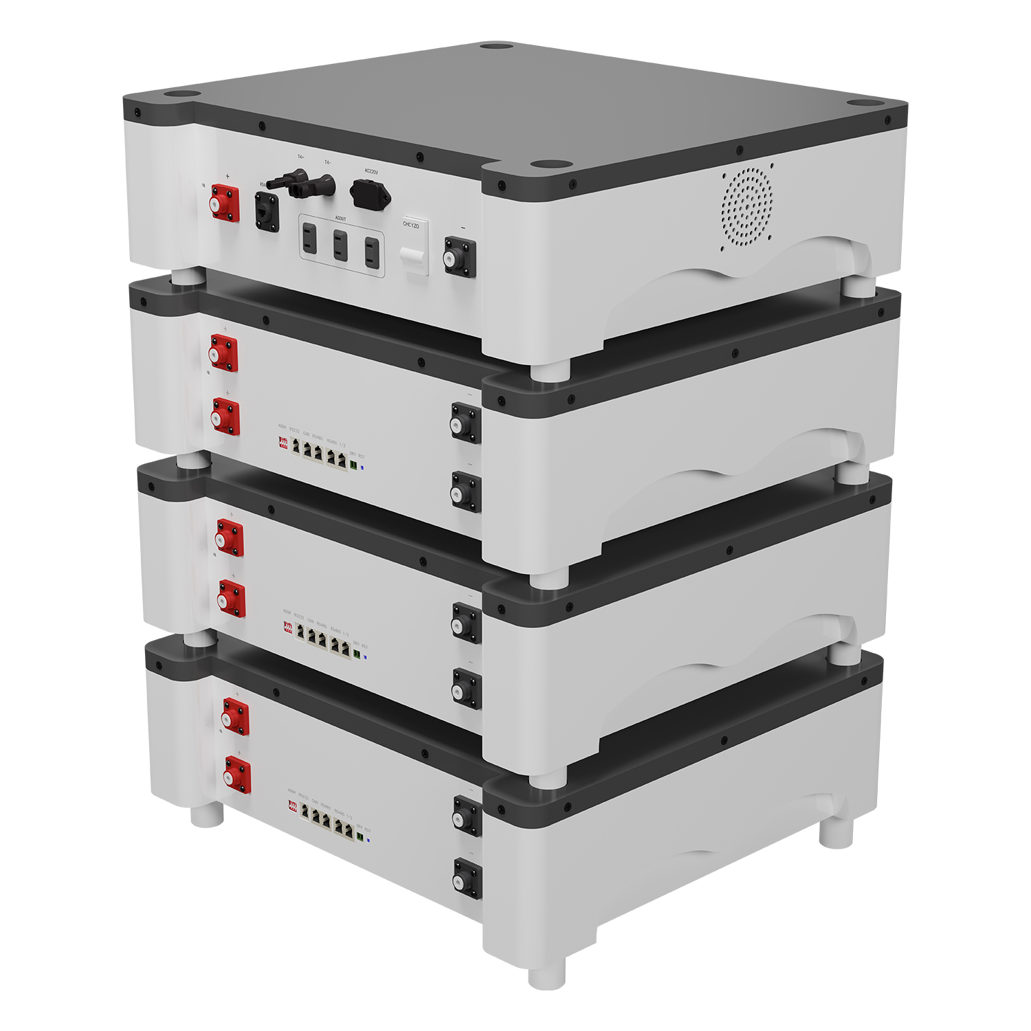 Stacked Lithium Iron Phosphate Battery Energy Storage System LFP-HESS-512100 51.2V100AH for House Power Storage 