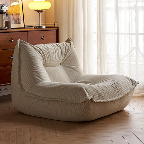 Compressed Togos Sofa Living Room Sectional Modular Sofa Seat Single Floor Chair Lazy Sofa with Corduroy Fabric
