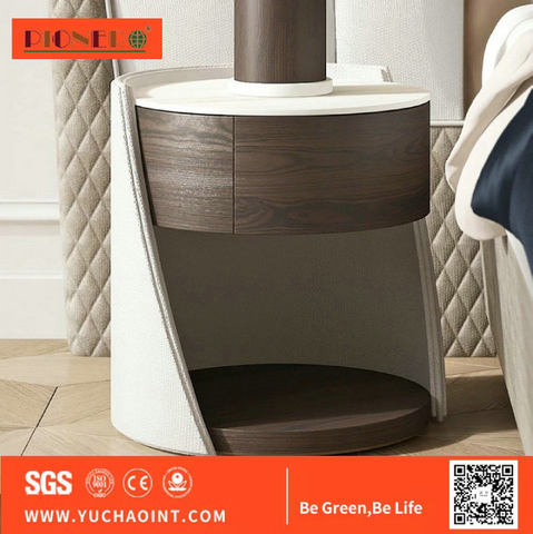 Modern Design High Quality Home Bedroom Furniture Solid Wood Bedside Table