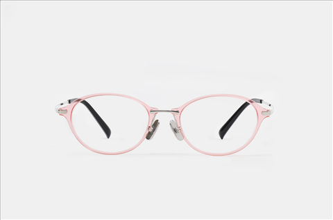 PA2194F oval nylon front with titanium eyewear glasses frame