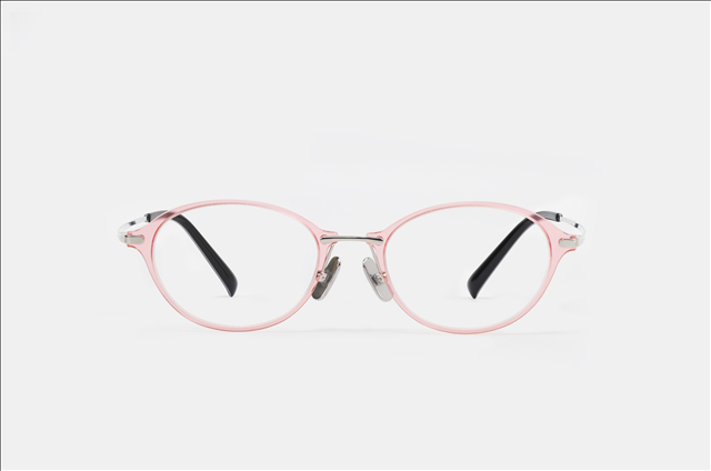 PA2194F oval nylon front with titanium eyewear glasses frame