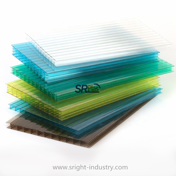 Quality 8mm Polycarbonate Cellular Sheets for Green House Polycarbone Hollow Sheets PC Sunsheets