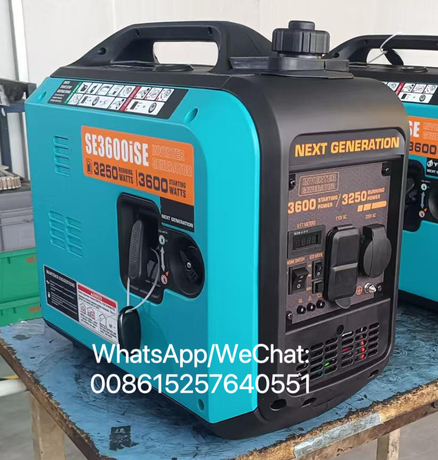 Ecuador Hot Selling 3250W 3600W 60Hz 110/220V Single Phase Silent Gasoline Digital Inverter Generator