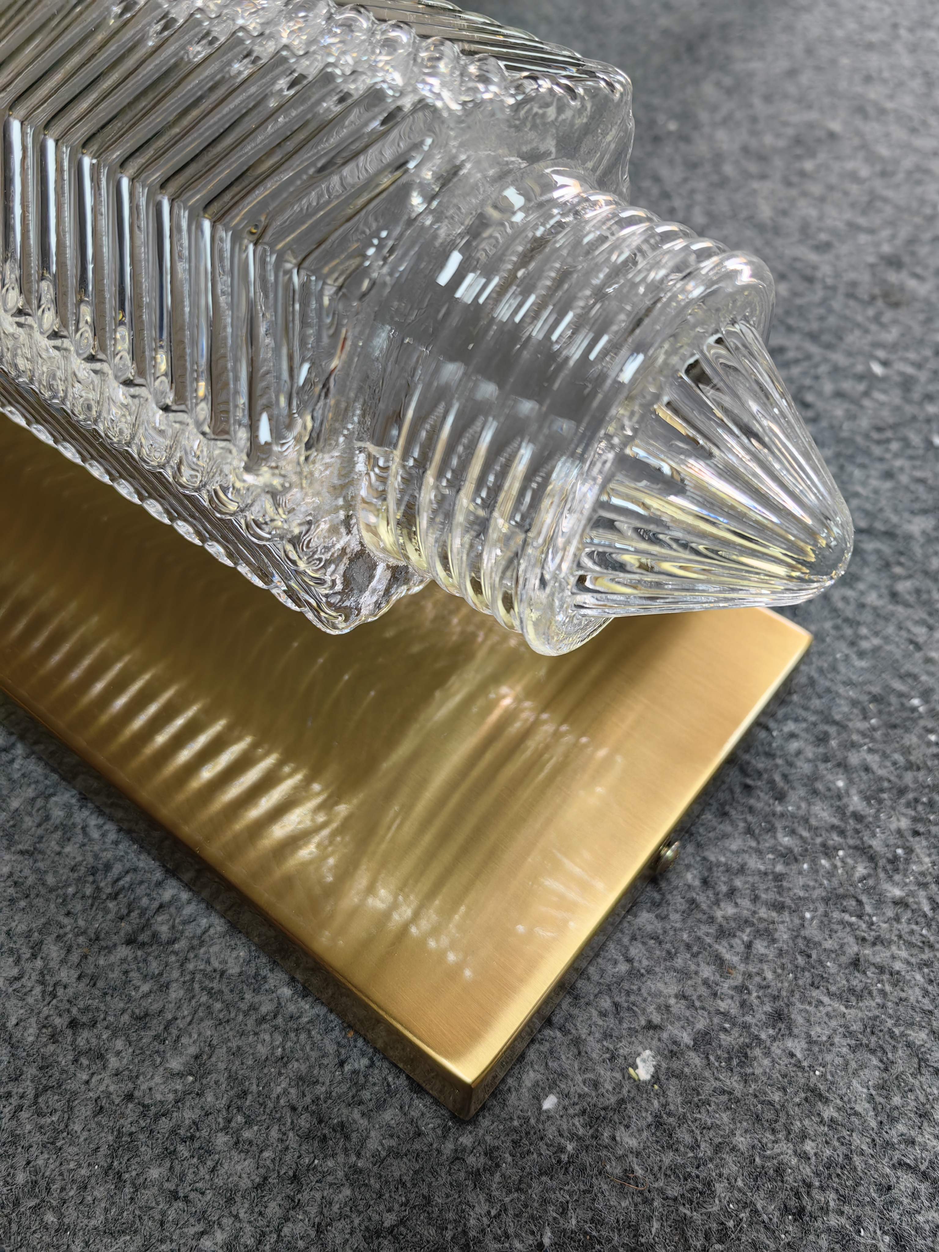 Горячая продажа Clear Glass Gold Metal Новый дизайн настенного освещения (MD138T)