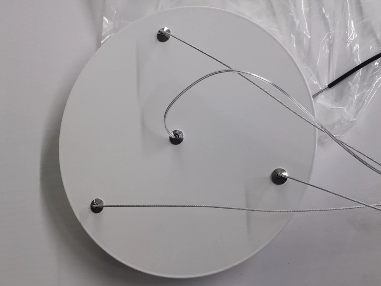 Simiplfied круглый белый алюминиевый металлический подвесной светильник для помещений в офисе (KIH-73P) 