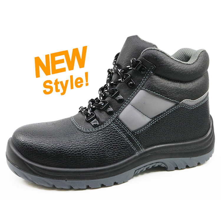 JK007 black leather steel toe comfortable safety shoes for men Buy comfortable safety shoes