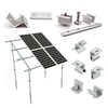 Supports réglables de support de panneau solaire en acier galvanisé pour montage PV sur toit plat/ camping-car