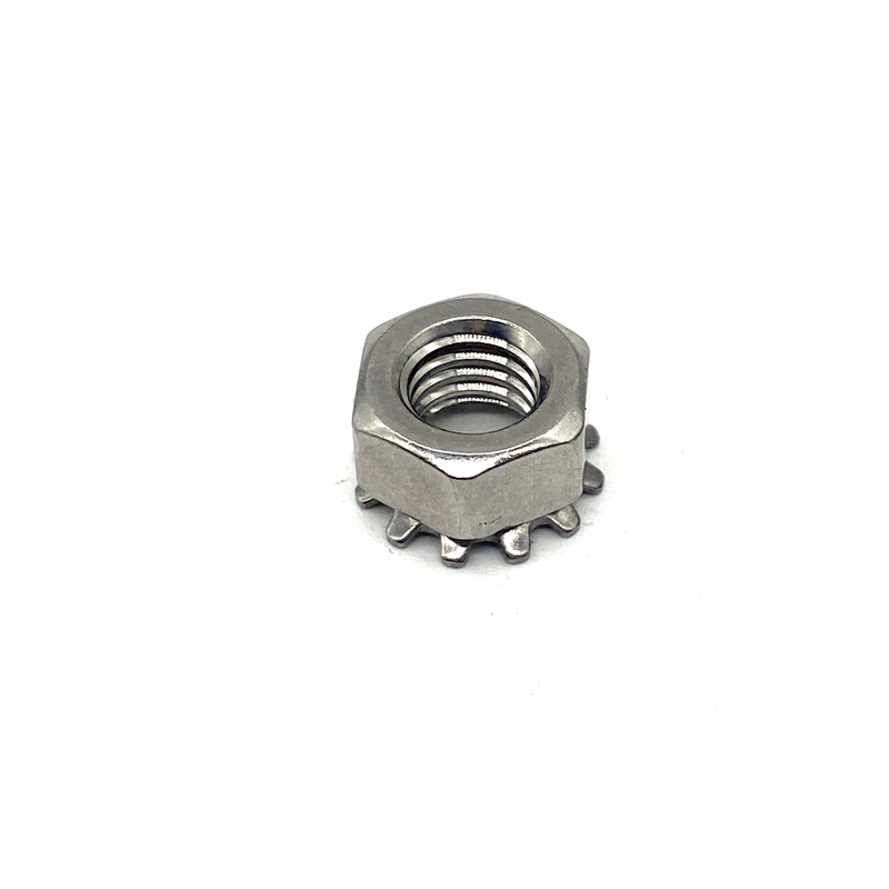 المورد الصيني M3 M4 M5 M6 M8 Stainless Steel 304 KEP Self Lock Nut Hex Star Nuts K-Lock Nut