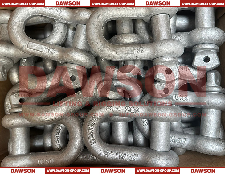 Manilha de corrente tipo DG210 galvanizada cinza por imers&atilde;o a quente da marca Dawson com pino de parafuso, manilha Dee de pino de parafuso S6 de alta resist&ecirc;ncia - Dawson Group Ltd. - Fabricante, fornecedor, f&aacute;brica na China