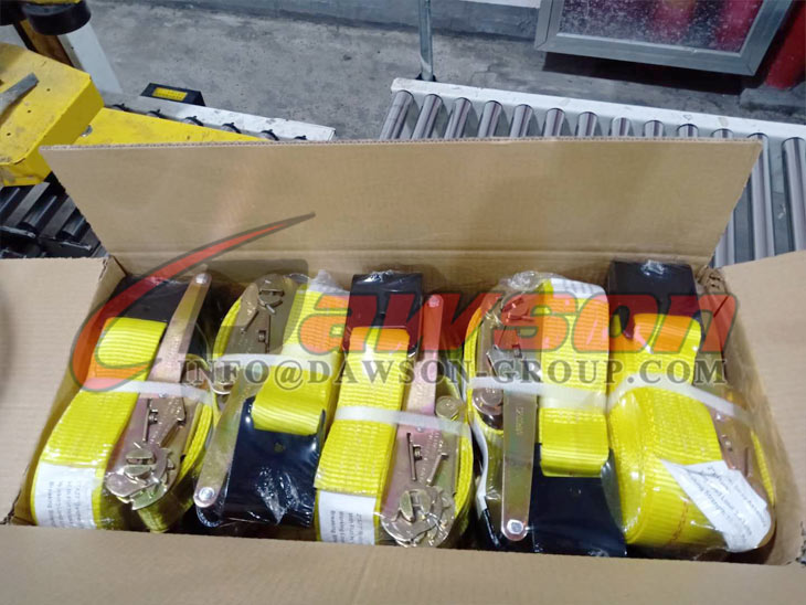 フラット フック付き 2 インチ 27 フィート ラチェット ストラップ - Dawson Group Ltd. - 中国工場、サプライヤー、メーカー
