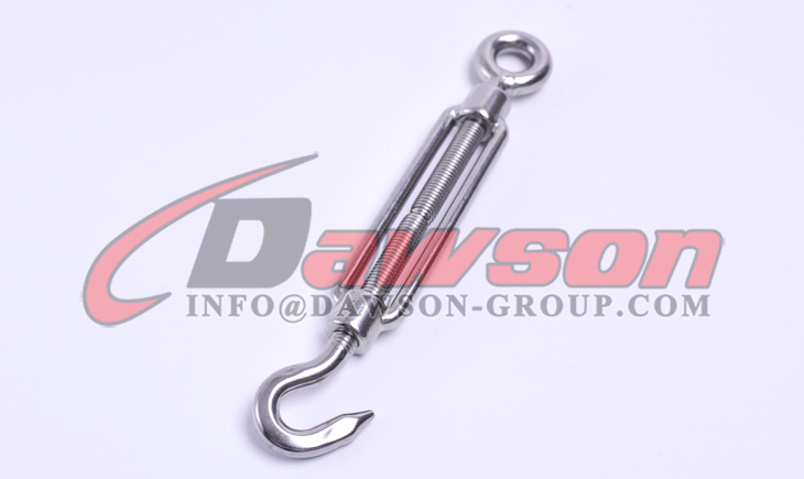 Tensor AISI316 DIN1480 con ojo y gancho, acero inoxidable 304 - Dawson Group Ltd. - F&aacute;brica de China, proveedor