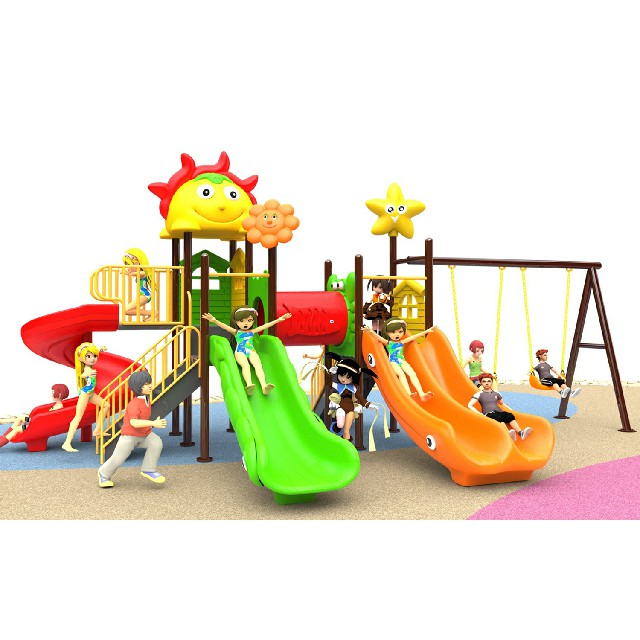Garten Kleine Kinderschaukel und Rutsche Kombinationsspielplatz (BBE-N37)